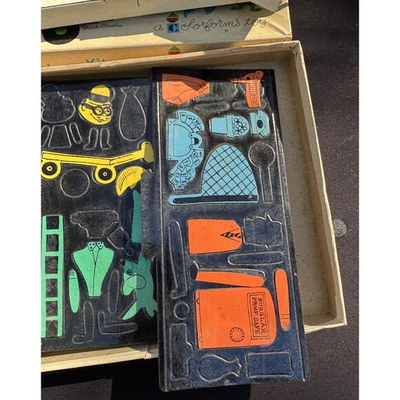 Vtg 1960 HUCKLEBERRY HOUND Colorforms Cartoon Kit BOX/Hanna-Barbera Productions - Picture 10 of 11